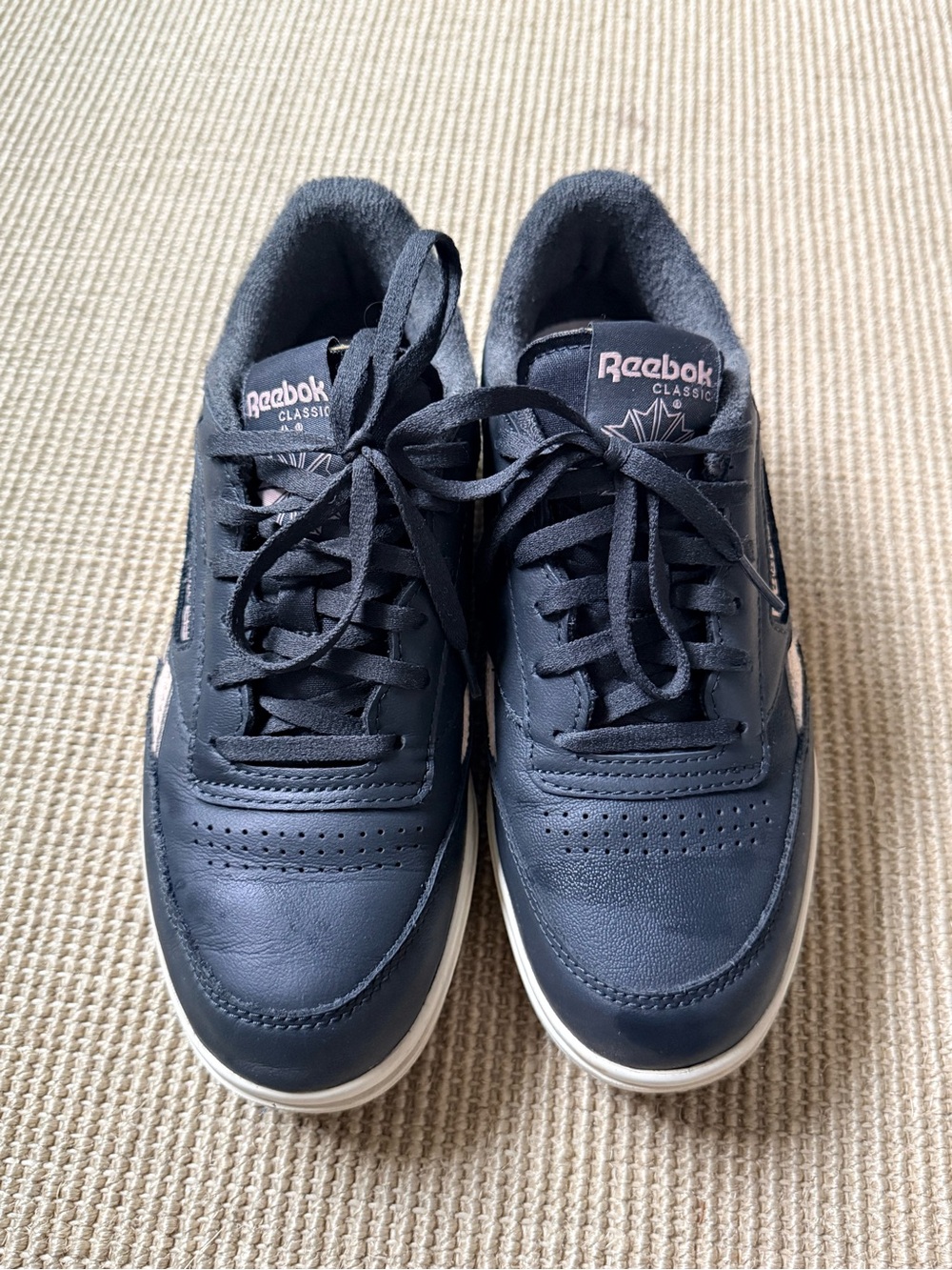 Reebok Women’s Black and Cream Sneakers